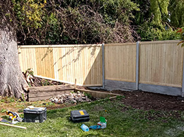 New fencing TG&V treated panels